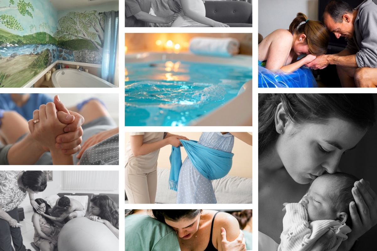 Online Childbirth Class Collage